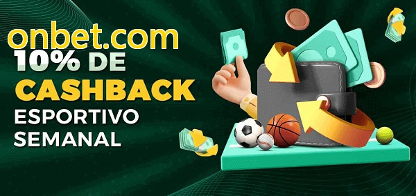 10% de bônus de cashback na onbet.com