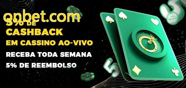 Promoções do cassino ao Vivo onbet.com